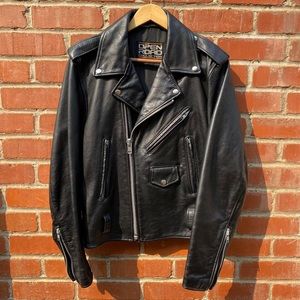 Open Road Collection Leather Biker Jacket
